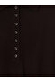 Brown Polo Neck Women's Knitwear Sweater - 3