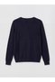 Navy Blue V-Neck Women's Knitwear Cardigan - 6