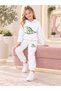 Unisex 3 Threaded Threaded Teddy Bear Print Sweatshirt & Sweatpants 2-Piece Set - 2