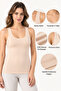 Women's 3-Pack 95% Cotton Wide Strap Basic Undershirts - Flexible Soft Everyday Undergarments - 7