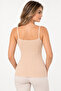 Women's 2-Pack 100% Cotton Transfer Ribbed Thin Strap Tank Top - Flexible Soft Everyday Undergarment - 4