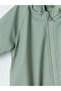 Khaki Water Repellent Hooded Baby Boy Astronaut Coat - 3