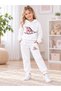 Unisex 3 Threaded Threaded Teddy Bear Print Sweatshirt & Sweatpants 2-Piece Set - 2