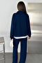 Women's Zippered High Collar Two-Piece Tracksuit Set - 8