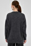 Oversize Crew Neck Women's Sweater - 4