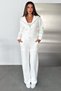 Women's Half Zipper Hooded 3 Thread Double Tracksuit Set - 8