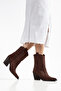 Women's Cowboy Boots Pointed Toe Thick Heel Western Boots - 4