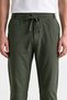 Lycra Ankle-Length Jogger Woven Trousers with Back Pockets