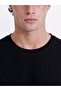 Black Crew Neck Long Sleeve Men's T-Shirt - 4