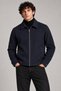 Men's Navy Blue, Classic Collar Zippered Lined Cashmere Jacket – Regular Fit Short Cut Winter Cashmere Jacket - 4