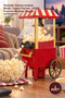 3-Piece Popcorn Maker – Nostalgic Cinema Cart Model, Oil-Free Cooking, 1200W, Popcorn Machine Popper