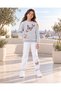 Girl's Butterfly Print Sweatshirt & Sweatpants 2-Piece Set