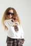 Ecru Hat Dog Printed Children's Sweatshirt - 4