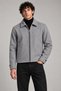 Men's Gray, Classic Collar Zippered Lined Cashmere Jacket – Regular Fit Short Cut Winter Cashmere Jacket