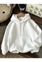 Unisex Oversize 3 Thread Raster Hooded Sweatshirt with Kangaroo Pocket