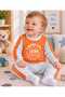 100% Cotton, Striped Detailed, Comfortable Fit, Snap Fasteners on the Shoulder, Baby Boy Double Pajama Set - 7