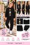 Winter Unisex Black Tracksuit, Black Sweat Top and Bottom Set - 2