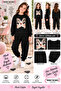 Winter Unisex Black Tracksuit, Black Sweat Top and Bottom Set - 2