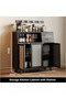 Kitchen Pantry Storage Cabinet with Drawer Freestanding Pantry Cabinets Sideboard Wood Storage Cabinet Small Entryway Accent Cabinet White - 2