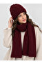 Women's Winter Knitted Beanie and Scarf Set - Set of 2 - 4