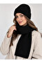 Women's Winter Knitted Beanie and Scarf Set - Set of 2