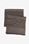 Men's Brown-Black Patterned Warm Scarf - 2