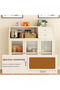 Kitchen Pantry Storage Cabinet with Drawer Freestanding Pantry Cabinets Sideboard Wood Storage Cabinet Small Entryway Accent Cabinet White - 3