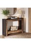 41.3" Rustic Wood Console Table with Storage, Farmhouse Sofa Table for Behind Couch or Ha - 4