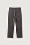 Men's Baggy Fit Washed Embroidered Sweatpants Brown - 2