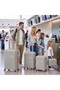 4 Pcs PP Luggage Set 14/20/24/28 Inch with Cosmetic Case, TSA Lock Hard Shell Suitcases & 360° Spinner Wheels, Lightweight Travel Luggage for Women and Men - 8