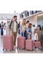4 Pcs PP Luggage Set 14/20/24/28 Inch with Cosmetic Case, TSA Lock Hard Shell Suitcases & 360° Spinner Wheels, Lightweight Travel Luggage for Women and Men - 8