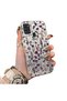 Samsung Galaxy A21S Compatible French Style Purple Tone Wild Flower Phone Case Shockproof