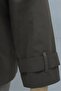 Policoton Jacket with Epaulettes and Cape Detail, Pockets and Buttons, Lined - Dark Brown - 8