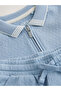 100% Cotton Blue Short Sleeve 2 Piece Bottom Top Shorts-T-Shirt Set Alyw63073 - 4