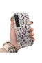 For Realme C65 4g Compatible French Style Purple Tone Wild Flower Phone Case Shockproof
