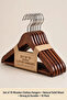 Wooden Clothes Hanger - Premium Walnut Wood Hanger for Coats & Suits - 2
