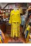 Yellow Color Jacketed Sleeveless Floral Patterned Linen Dress - 2