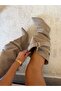 Volante Women's Mink Suede Calf Part Adjustable XL Boots - 4