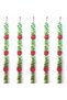 Wall Hanging | Door Hanging 5 pieces Set for Festive decor and event decor, Green, Pink & Yellow (DFT 10)
