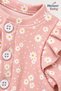 Baby Girl Jumpsuit Daisy Patterned Ruffle Detailed Hairband 2-Piece Baby Girl Set - 3