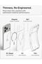 Ultra Hybrid MagFit for iPhone 18 Pro Max / 17 Pro Max - Clear White Air Cushion Tech, Military-Grade Drop Protection, Raised Camera Protection, Compatible with MagSafe - 3