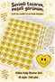 Smiling Heart Sticker Set 540 Pieces 10 Sheets Yellow Smile Heart Sticker – Notebook, Laptop, Gift Decoration Label - 2
