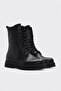 Genuine Leather Black Floater Women's Classic Boots 657Sza5000 - 4
