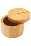 5 Pieces Wooden Spice Container with Spoon – Bamboo Wood Spice Container with Magnetic Lid Mini Salt Sugar Spice Jar with Spoon - 3