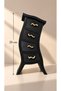 Jewelry Organizer – Desktop Organizer, Decorative Accessory Organizer, Black with 4 Drawers - 4