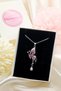 Women's Butterfly Silver Color Necklace with Zircon Stone Special Day Birthday Lover Gift Stylish - 2