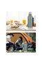 2 Pieces Vacuum Steel Thermos - 1.25 Liter, Double Layer Stainless Steel, with Carrying Handle, Camping Travel Picnic Thermos Flask - 3