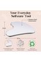Face Gua Sha Jade Stone with Stainless Steel – Premium Gua Sha Facial Tool & Face Stone for Skin Care Routine, reduce wrinkles aging and eyes Puffines - 2