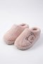Advantageous 3-Piece Package Winter Plush Teddy Bear Patterned Silent Orthopedic Sole Dowry Guest House Slippers Set - 5