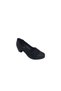 720 Women's Black Stone Stretch Thick Heeled Shoes - 4